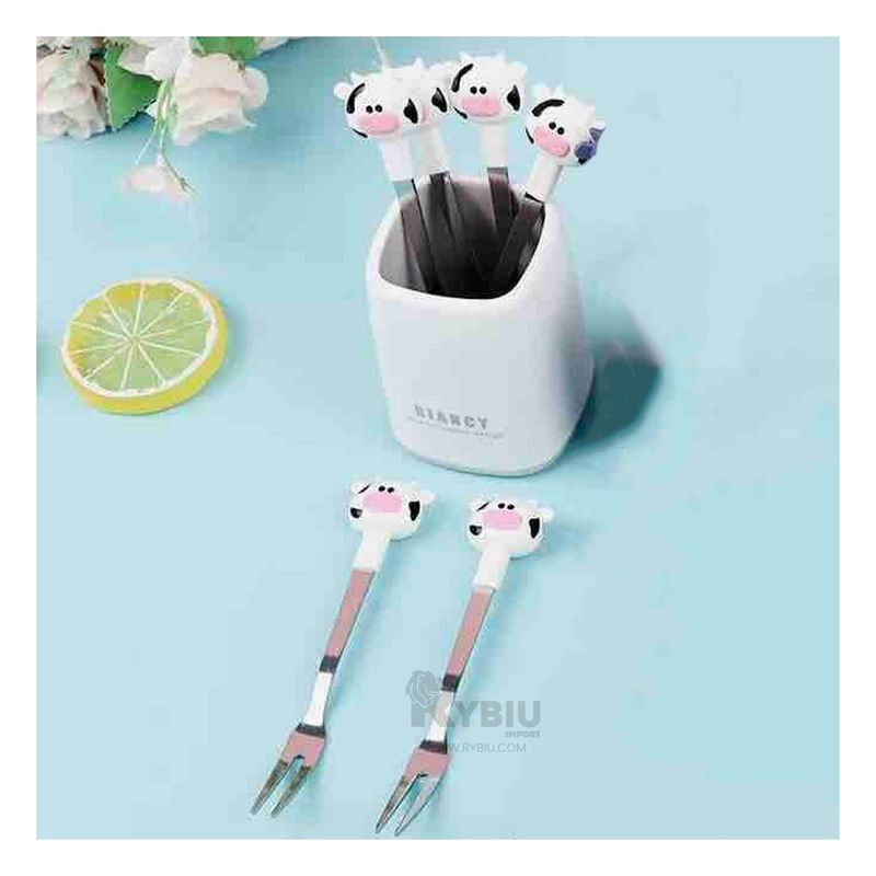 RYBIU IMPORT - Cubierto Ligero de Mamifero en Blanco Y+Gift MiniAgenda