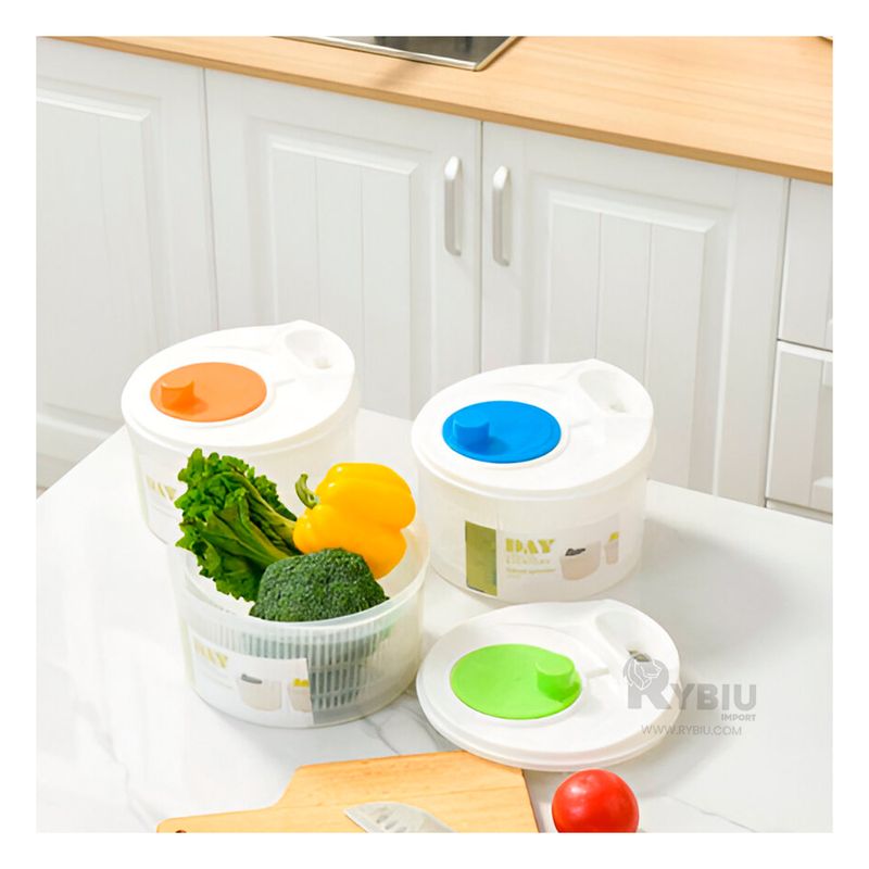 RYBIU IMPORT - Contenedor Bonito en Blanco Y+Regalo Ligas para Peinar
