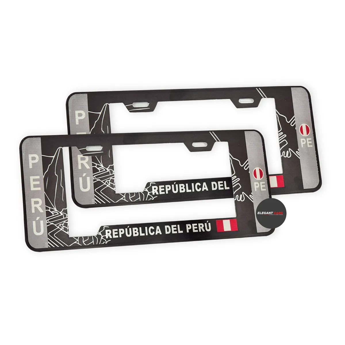 JET - Portaplaca  Estilo Europeo Universal 2pcs