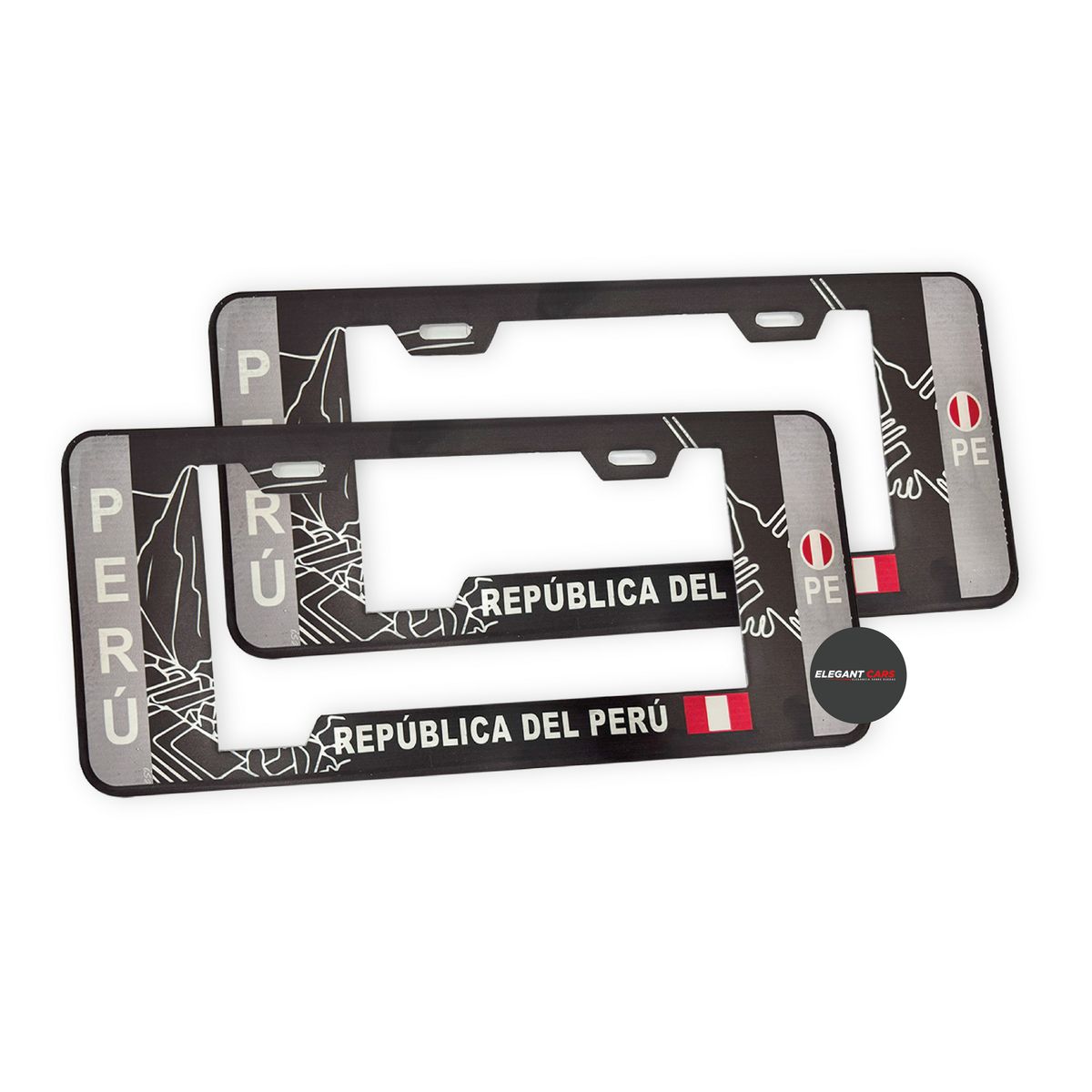 JET - Portaplaca  Estilo Europeo Universal 2pcs
