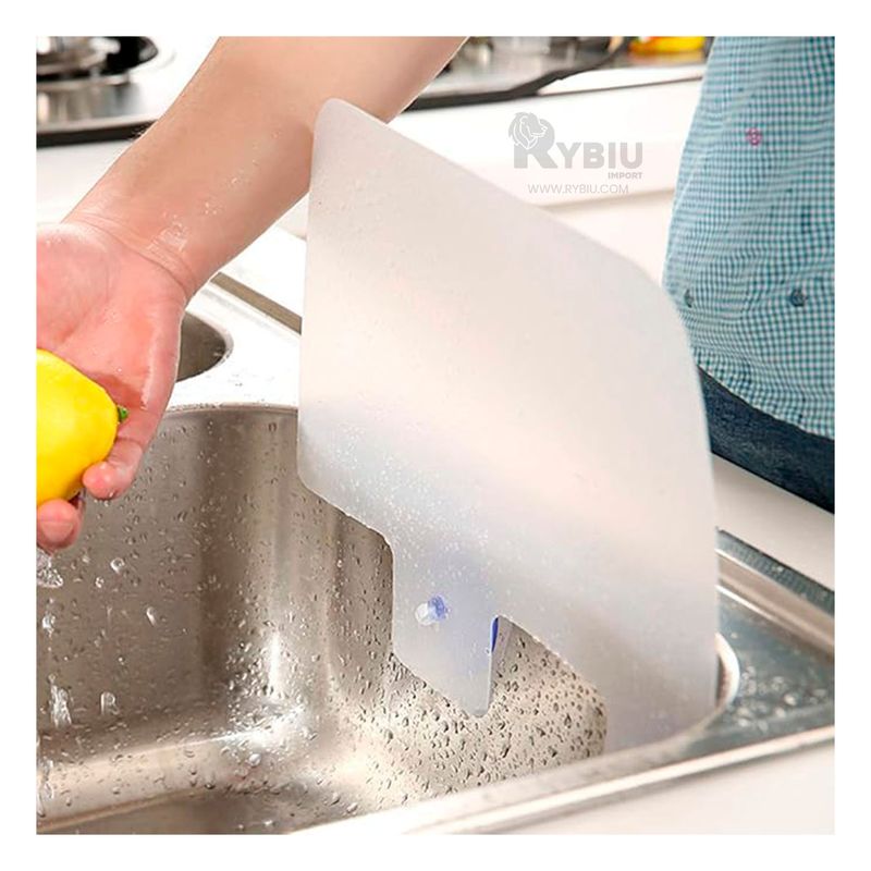 GENERICO - Pantalla de Salpicadura Transparente Y+Banderitas Adhesivas