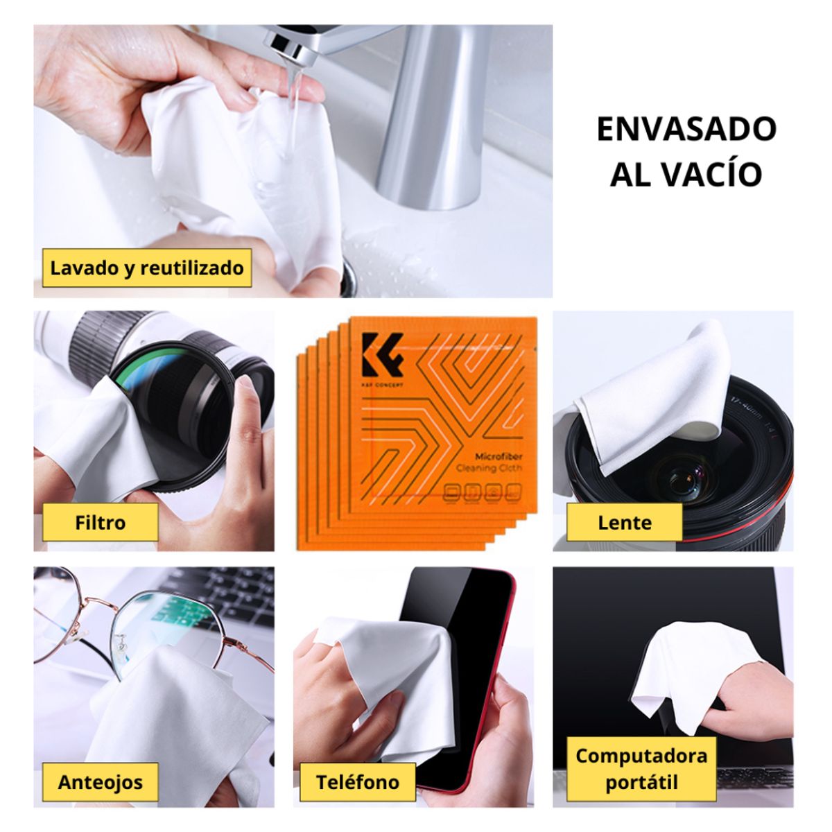 K&F CONCEPT - KIT DE LIMPIEZA K&F CONCEPT 4 EN 1 PARA LENTES Y FILTROS