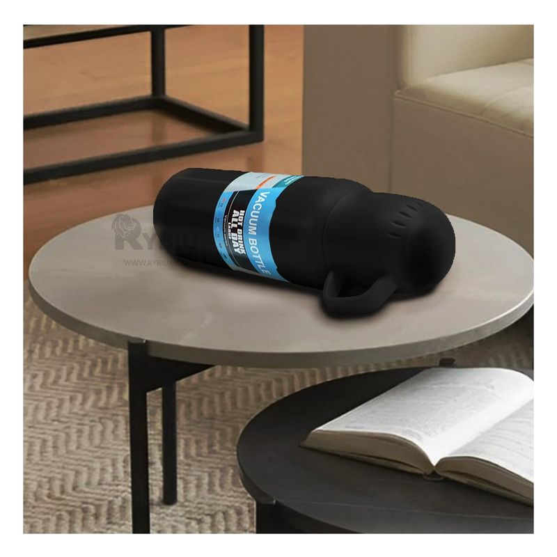 RYBIU IMPORT - Termo para Lonchera en Negro 500ml Y+Papel de Regalo