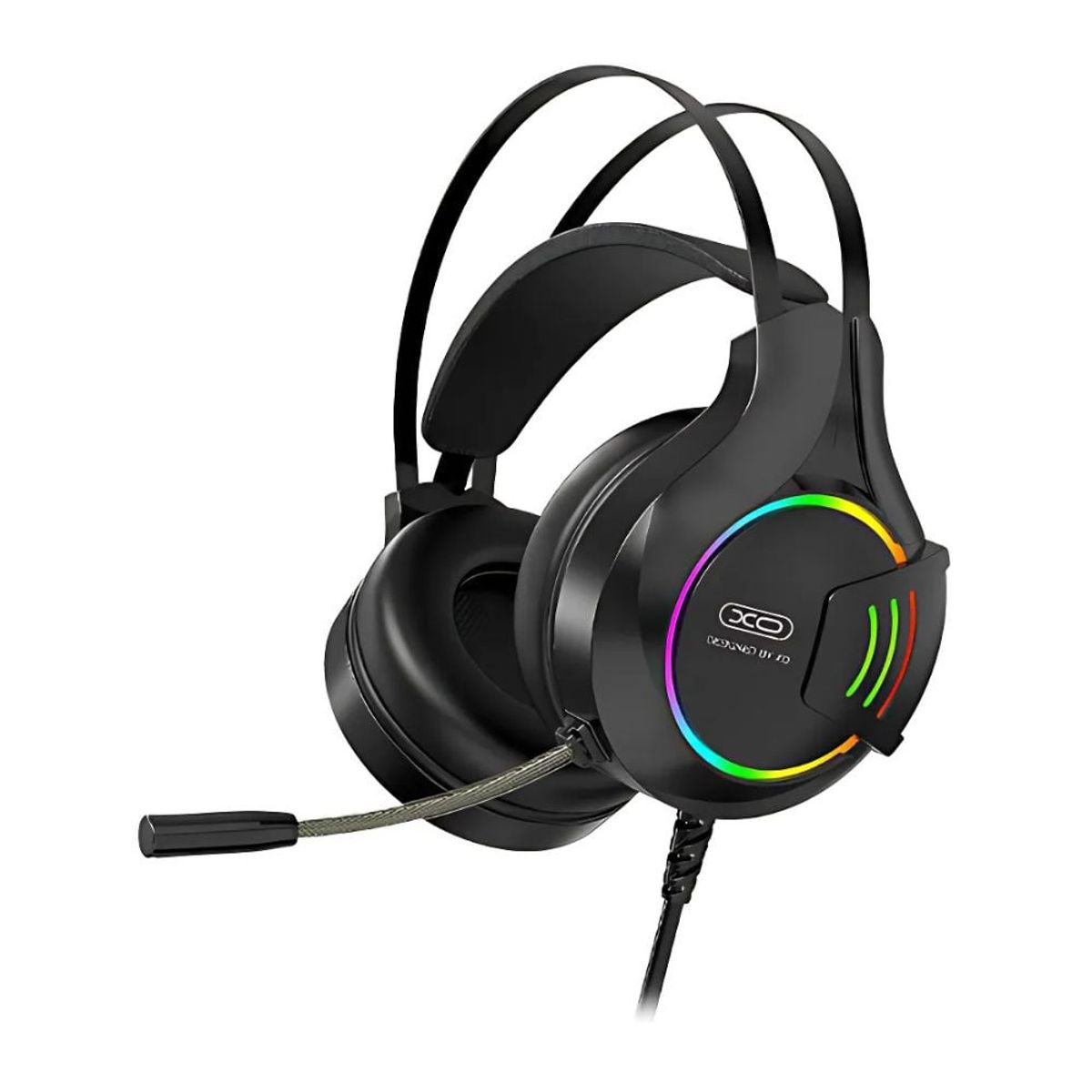 XO SIMPLE IS BEAUTY - Auriculares Gamer de sonido estéreo con cable y luz RGB