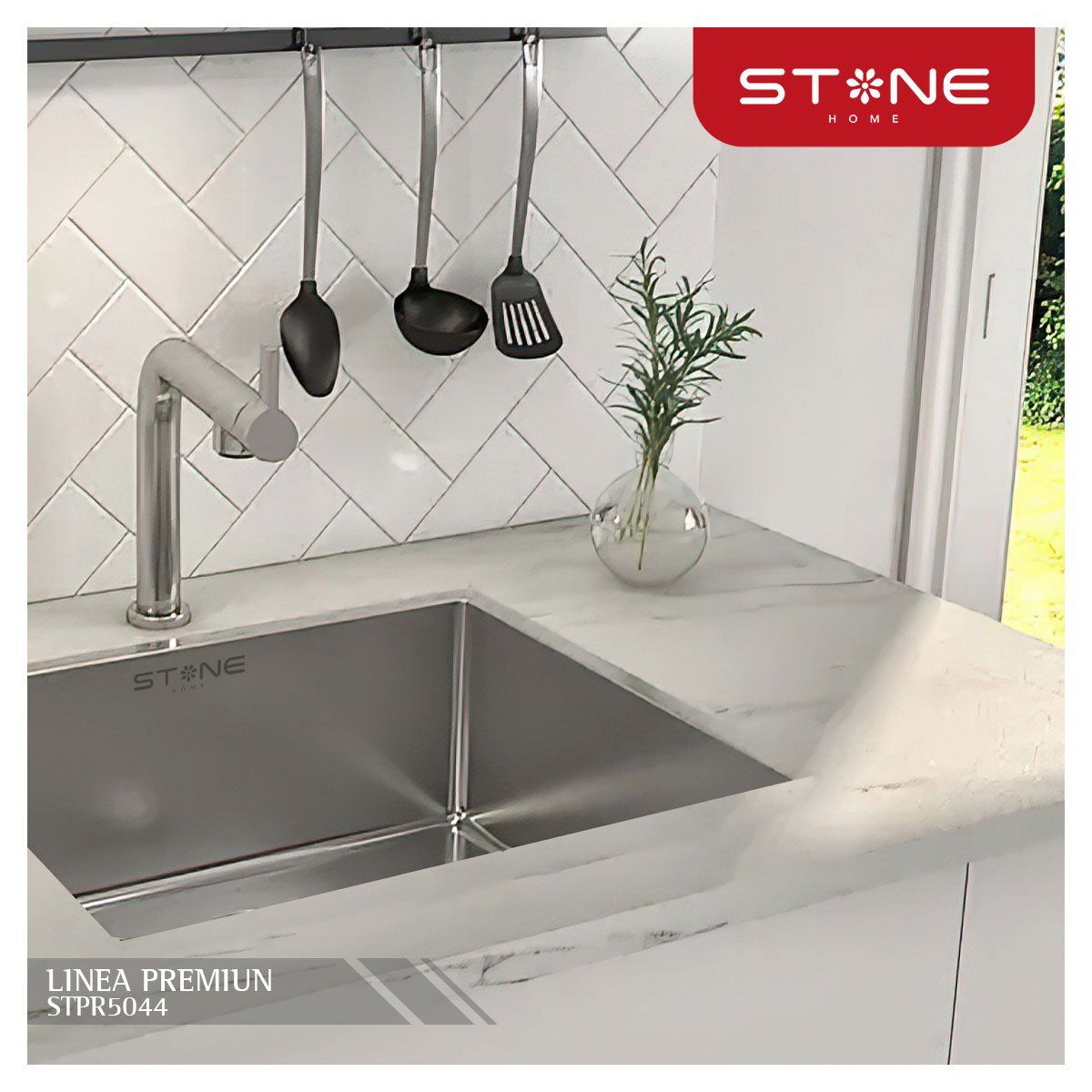 STONE - LAVADERO DE ACERO PREMIUM STPR5044 STONE