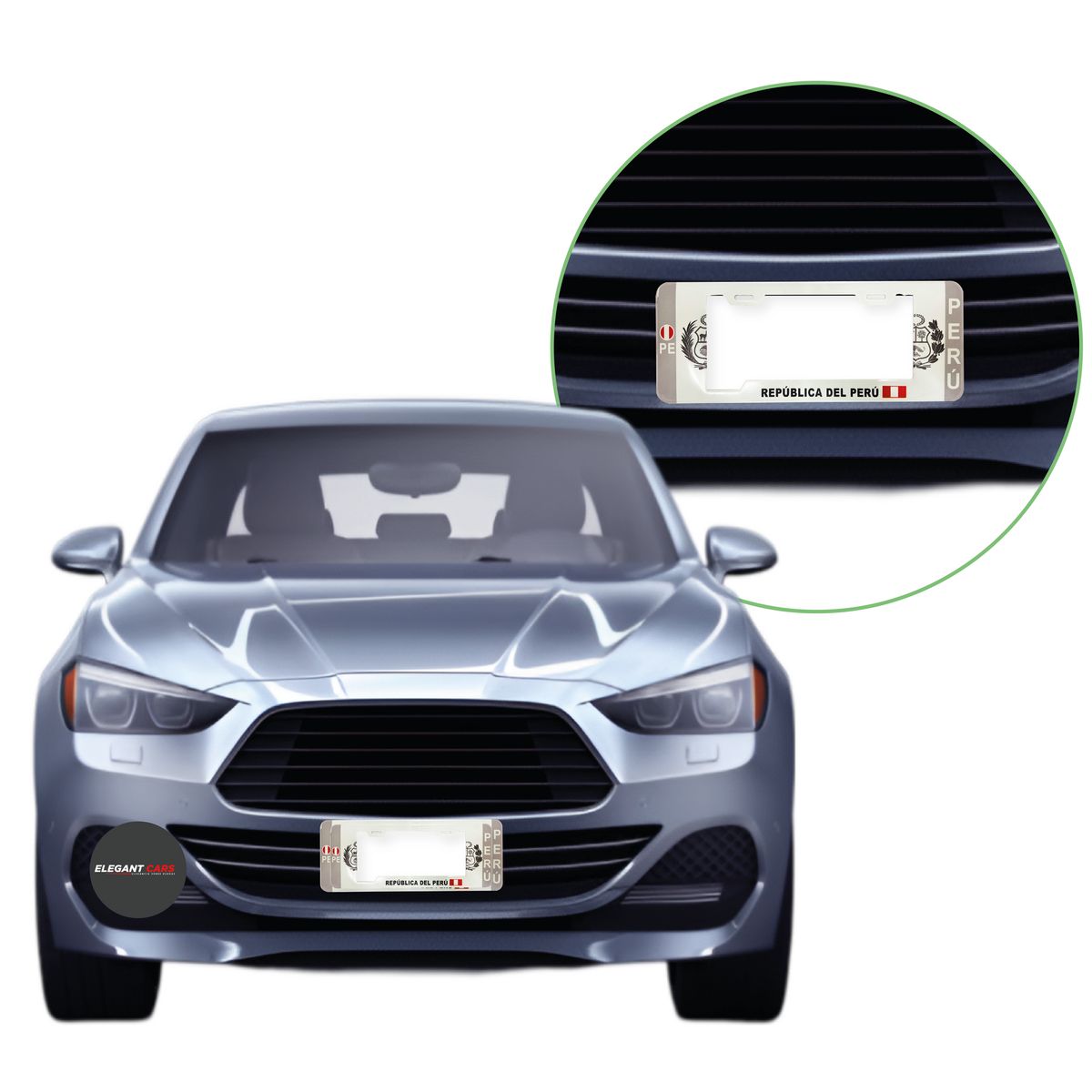 JET - Portaplaca  Estilo Europeo Universal 2pcs