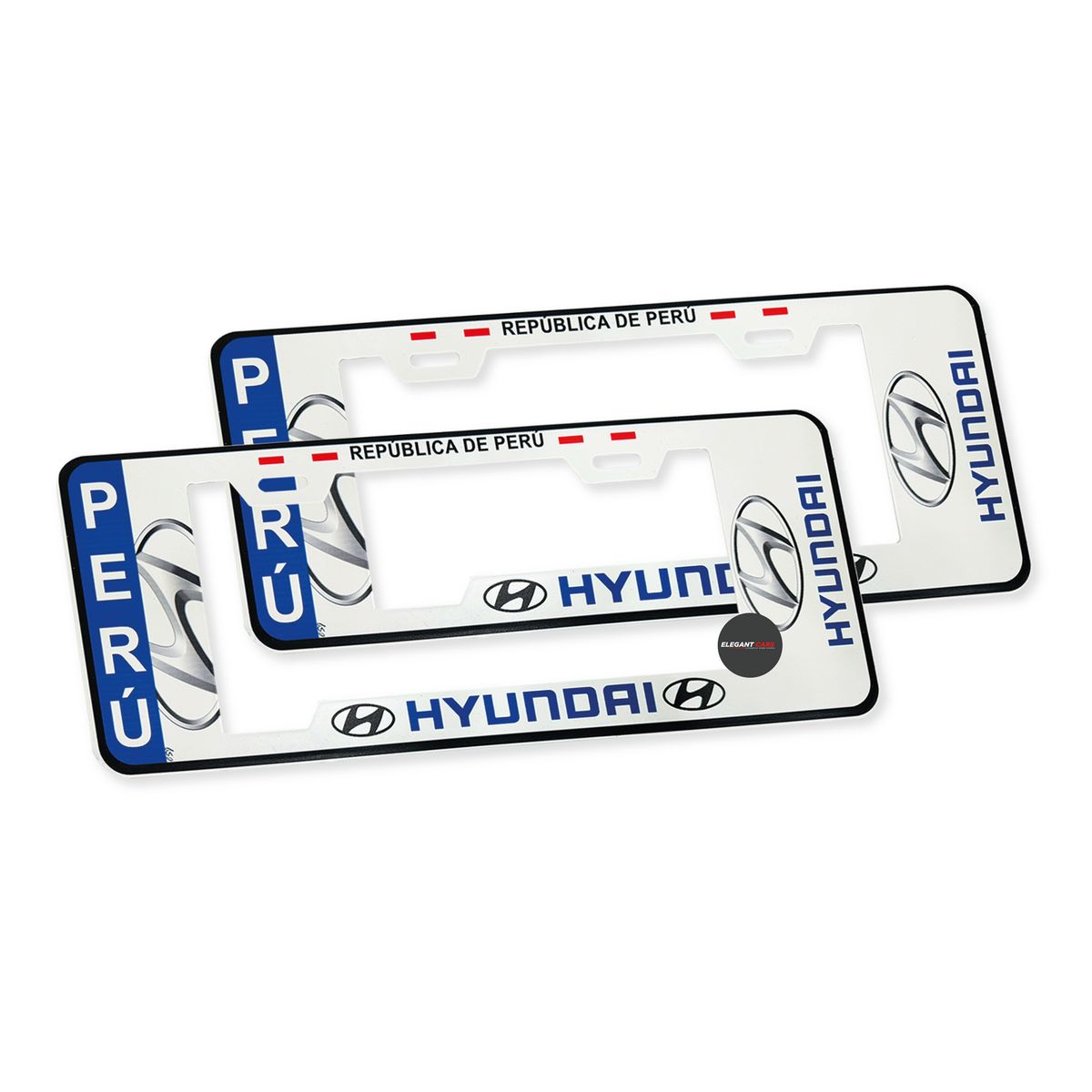 JETION - Portaplaca  Estilo Europeo Universal Hyundai  2pcs