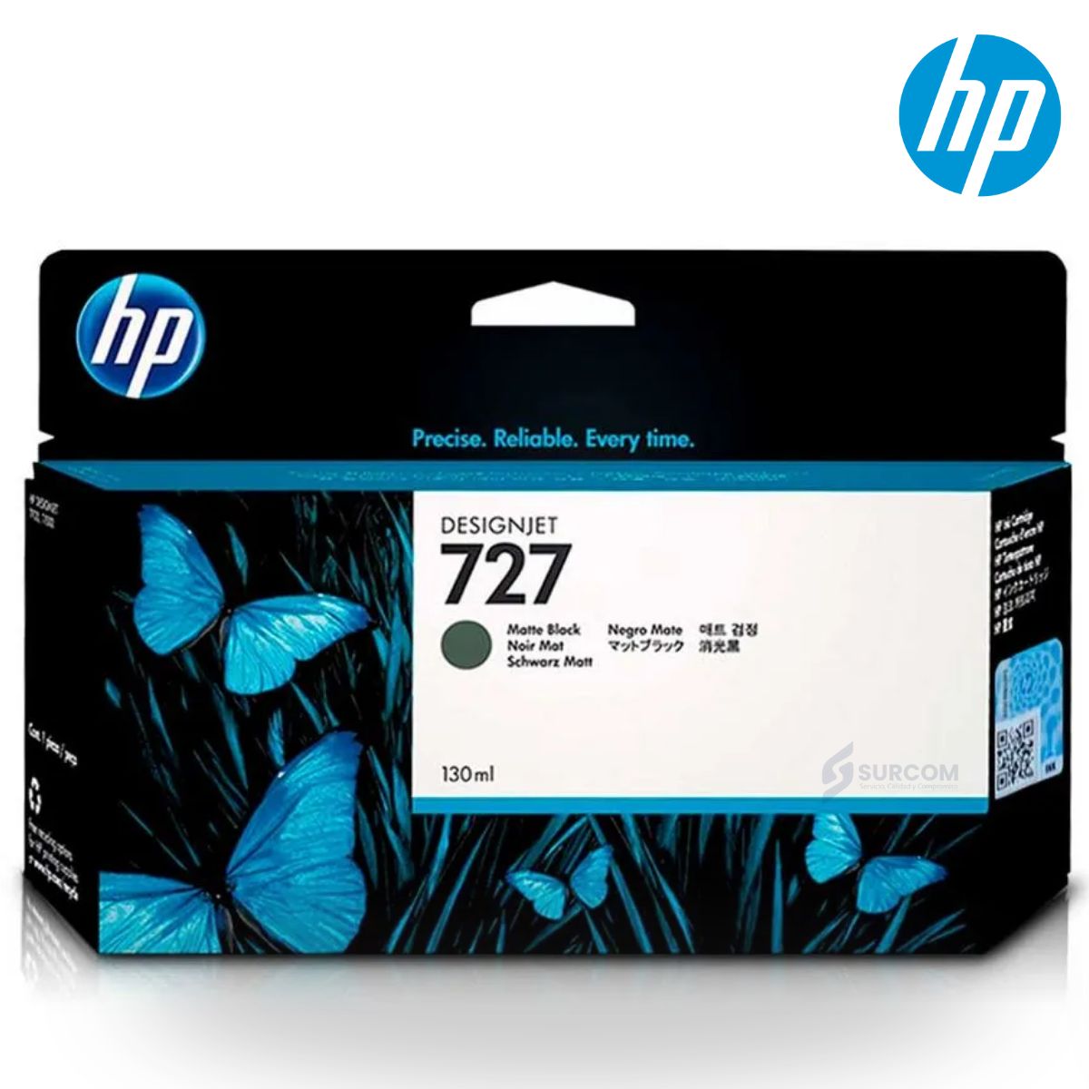 HP - Tinta HP 727A Matte Black Original 130 ml