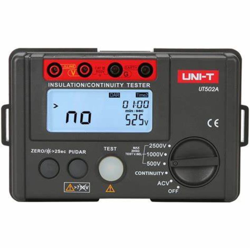 UNI T - Megóhmetro megometro medidor de aislamiento UNI-T 502A 2500V 20G Ohm