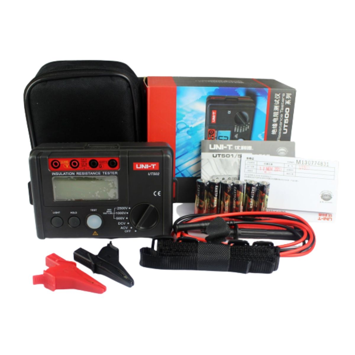 UNI T - Megóhmetro megometro medidor de aislamiento UNI-T 502A 2500V 20G Ohm