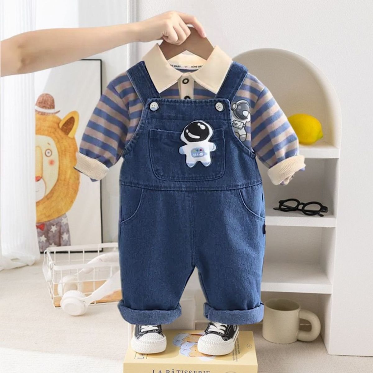 GENERICO - JUMPER DE NIÑO DE ASTRONAUTA DE 2 PIEZAS