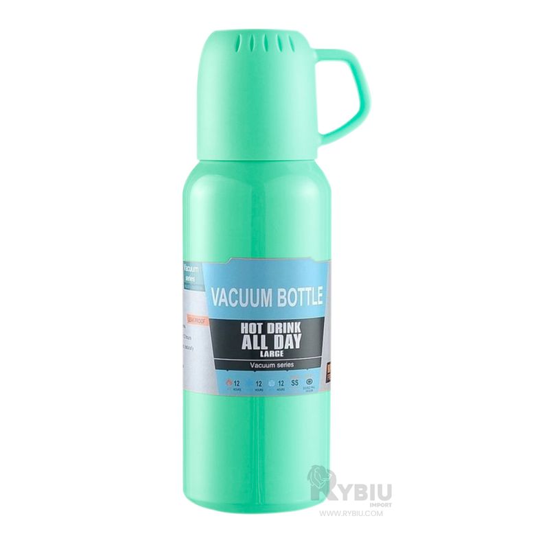 RYBIU IMPORT - Frasco Termico en Verde 500ml Y+Envoltorio de Regalo