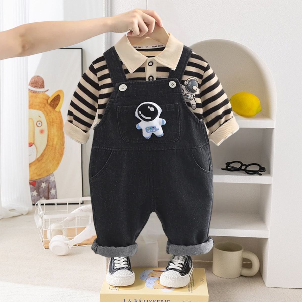 GENERICO - JUMPER DE NIÑO DE ASTRONAUTA DE 2 PIEZAS