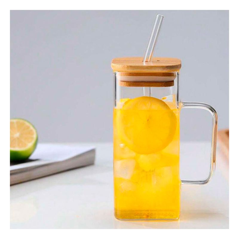 RYBIU IMPORT - Vaso con Tapadera en Transparente 350ml Y+Regalo Stickers