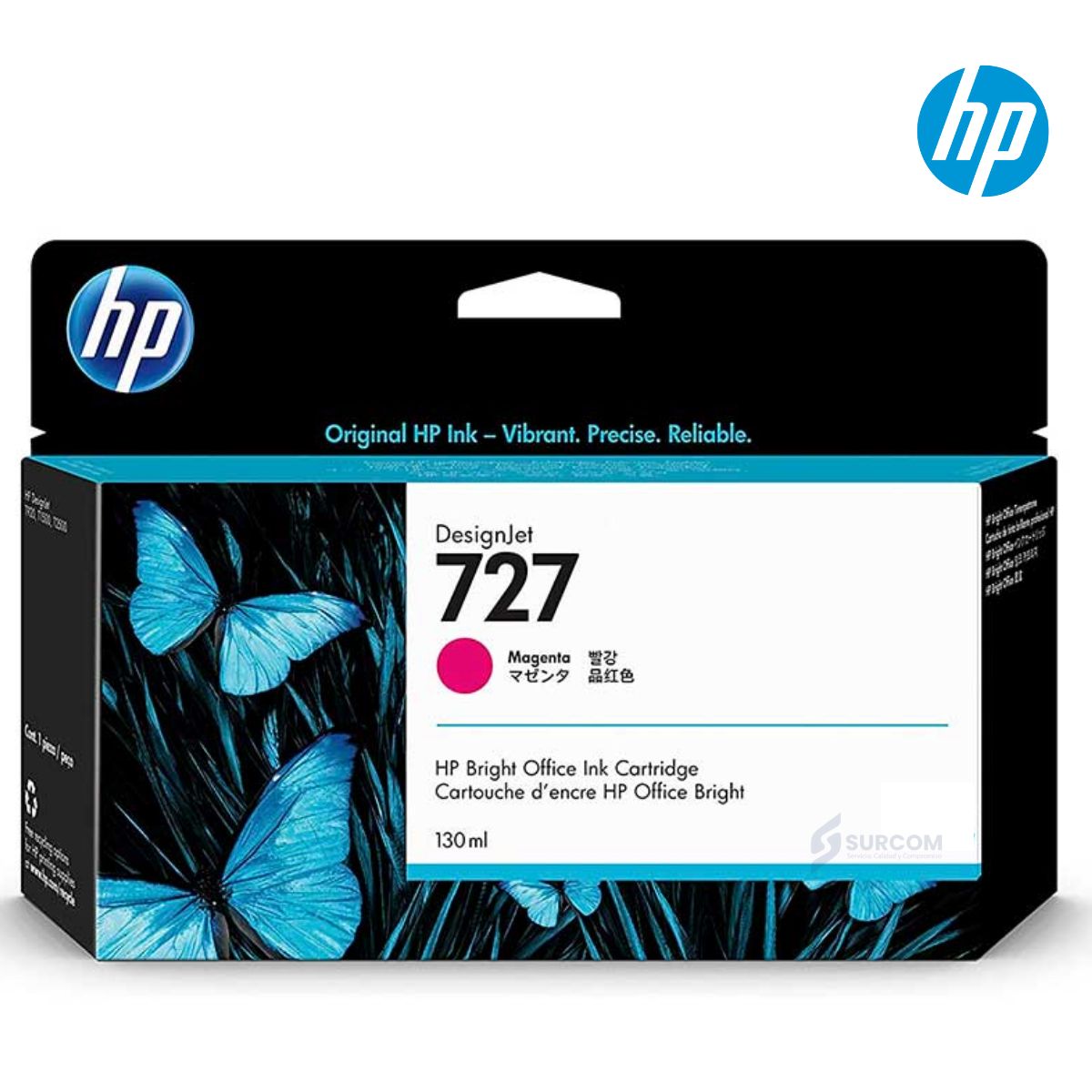 HP - Tinta HP 727A Magenta Original 130 ml