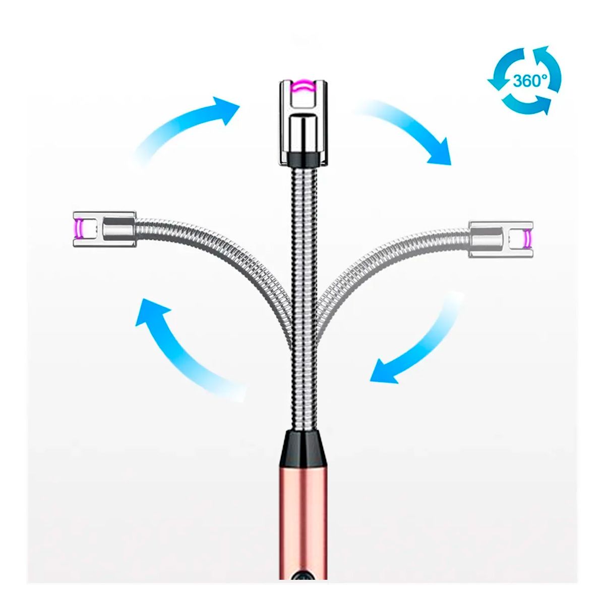 RYBIU IMPORT - Encendedores Flexibles y de Recarga Rosado Y+Papel de Regalo