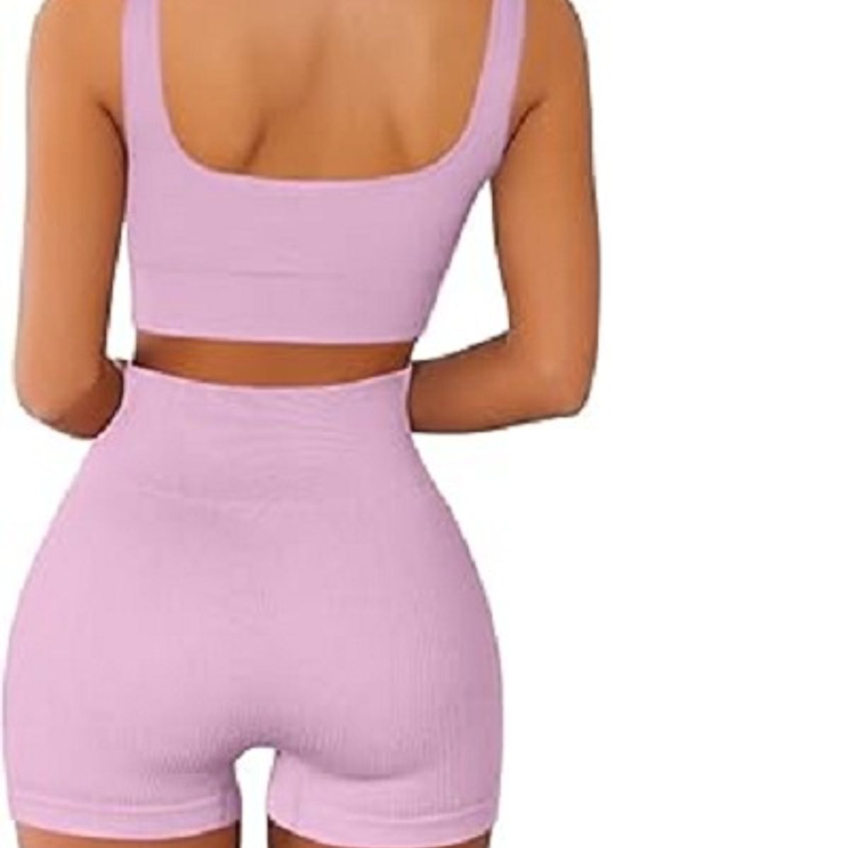 GENERICO - CONJUNTO DEPORTIVO DE TOP Y SHORT rosado bebé