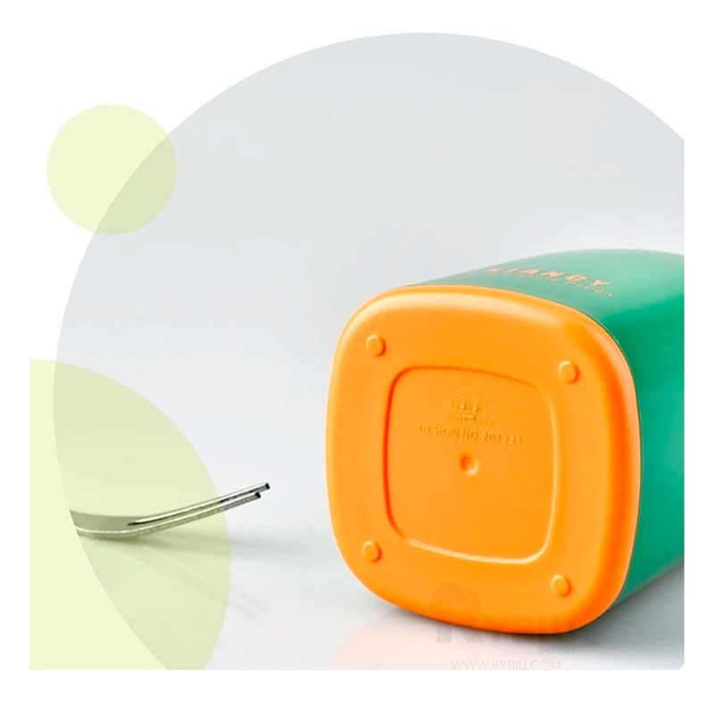 GENERICO - Mini Tenedor de Metal para Uso Familiar de Sapo Verde Oscuro