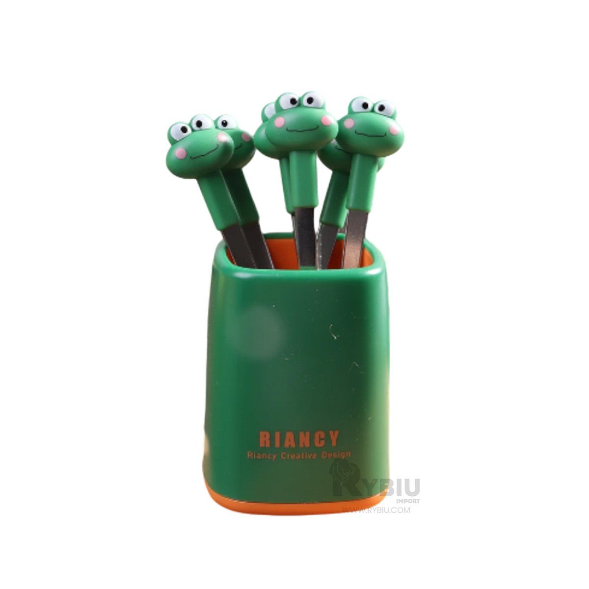 GENERICO - Tenedor Idoneo de Sapo en Verde Oscuro Y+Ligas de Regalo