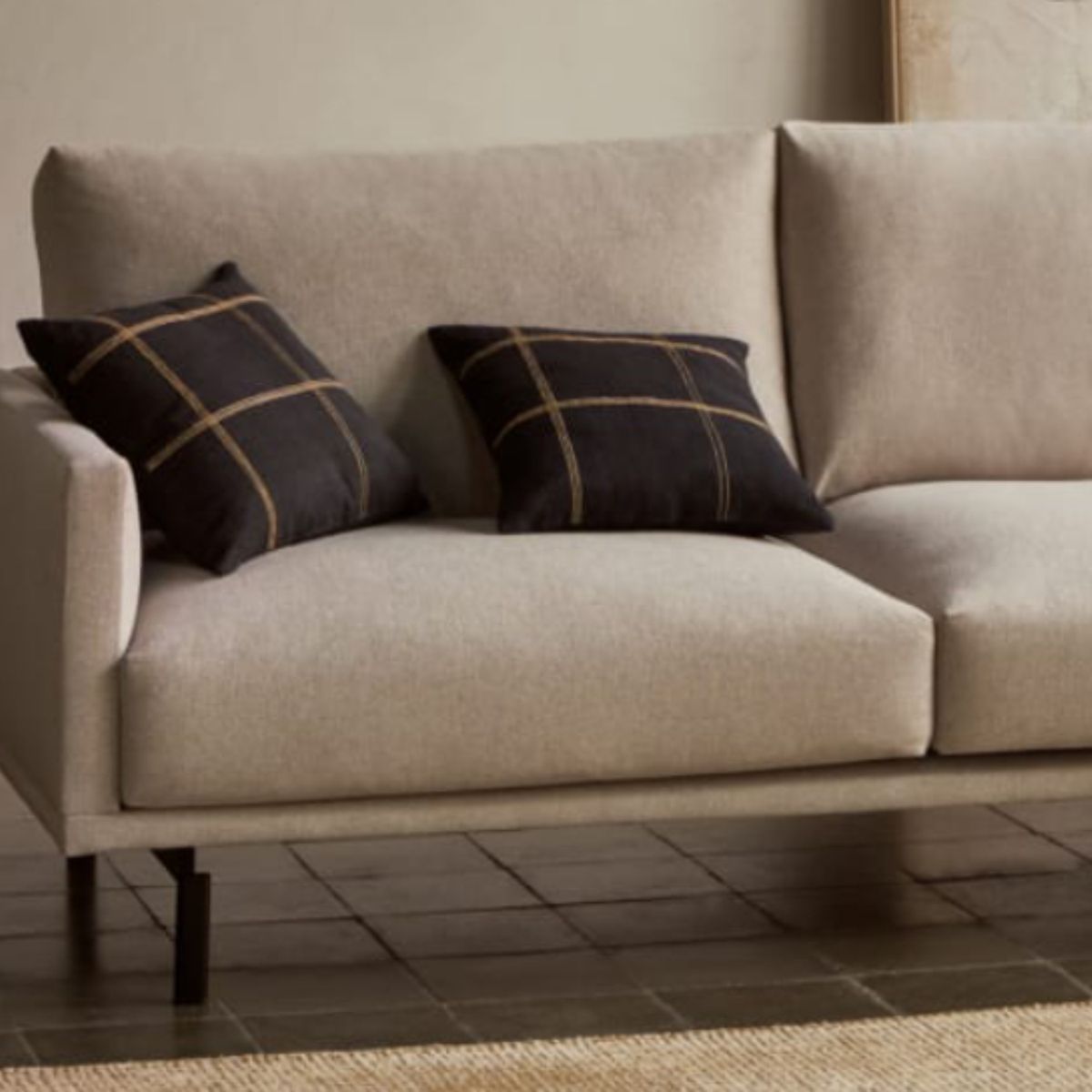 YOLODECORO - Sofá 2 Cuerpos Galene Beige