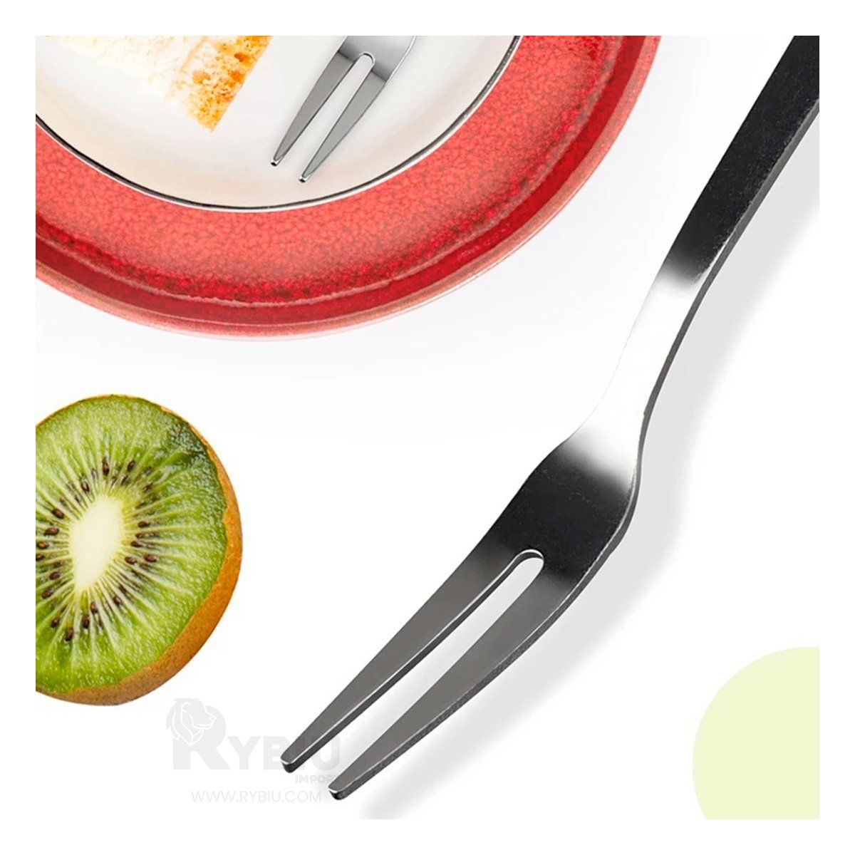 GENERICO - Mini Tenedor Minimalista de Conejo Rosado