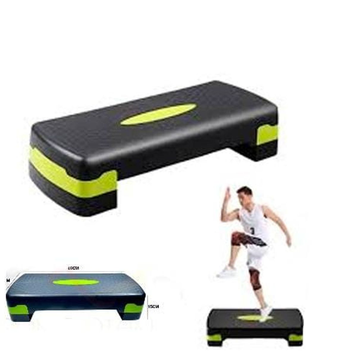 GENERICO - Step Aeróbico 2 Niveles Soporta Hasta 110 KG
