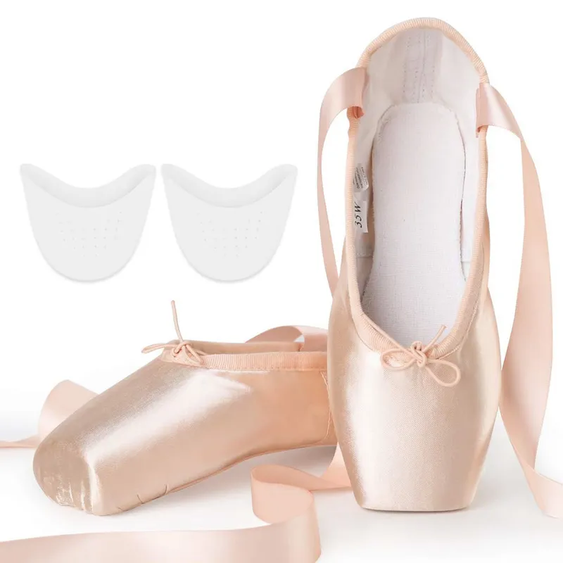 QUEEN - Zapatillas de Ballet Punta Profesionales con Siliconas Punta