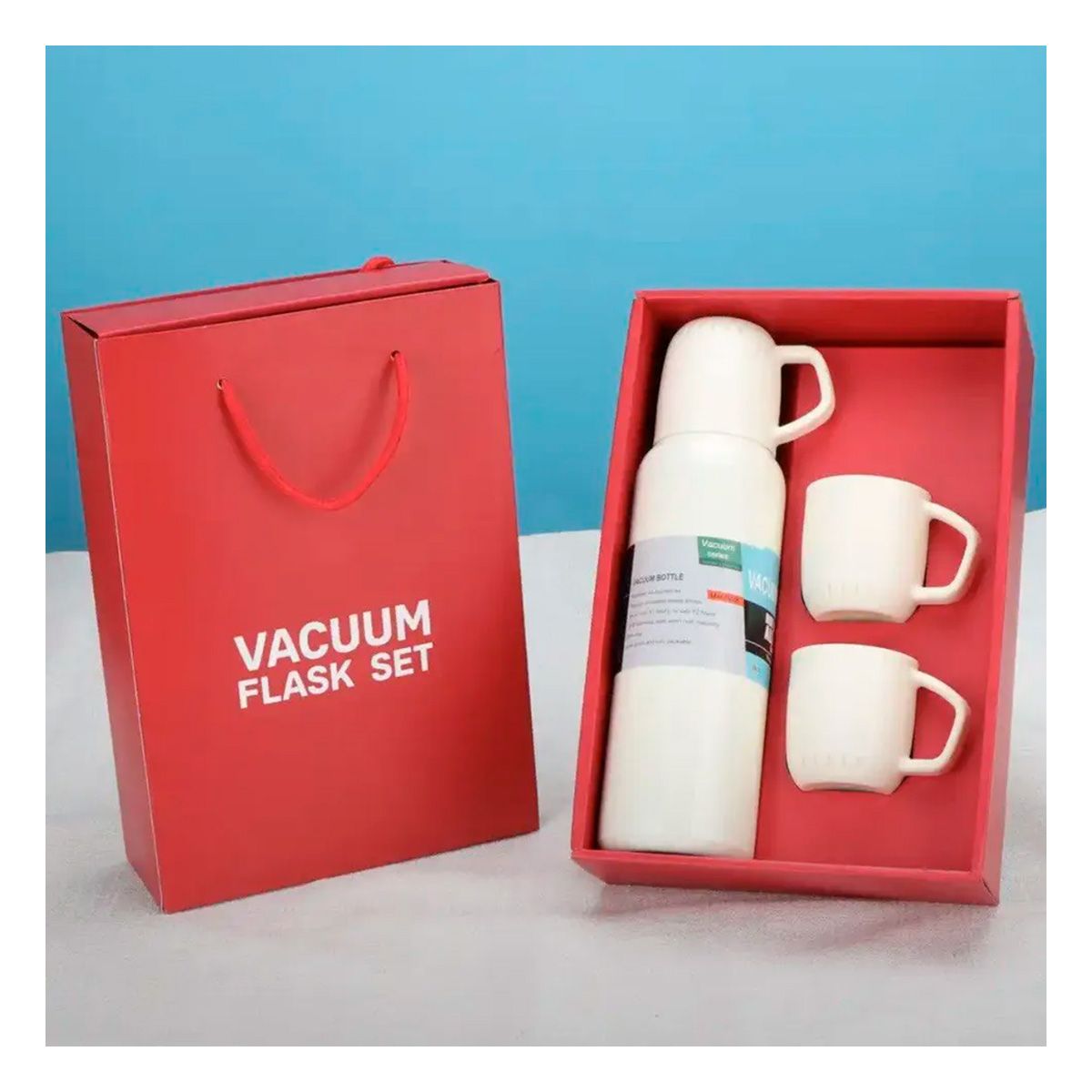 GENERICO - Bidon Isotermico en Color Crema 500ml Y+Gift Stickers