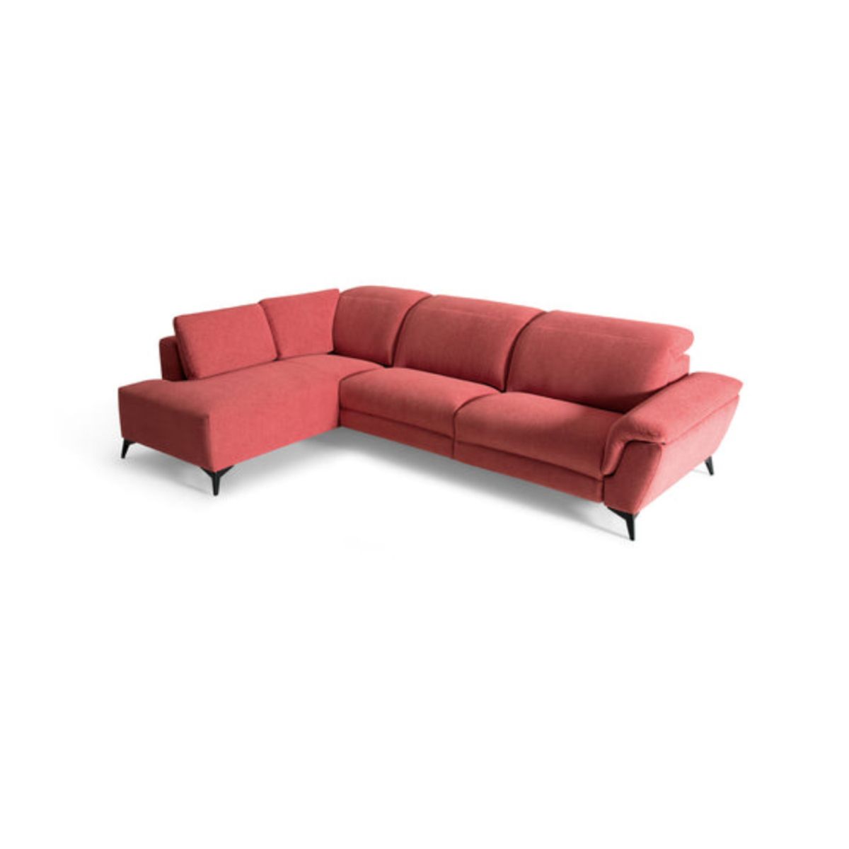 YOLODECORO - Seccional con Chaise Longue a la Izquierda Amicci Coral