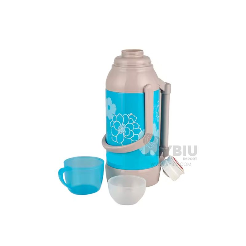 GENERICO - Recipiente Practico Portatil 3200ml Celeste Y+Gift Stickers