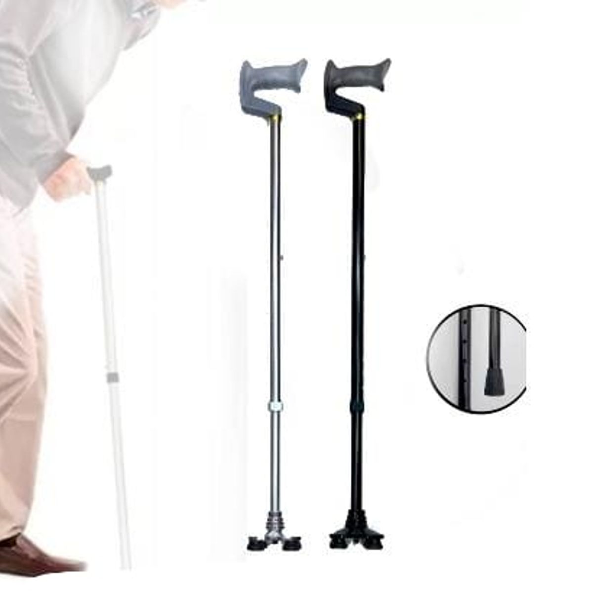 GENERICO - 1Baston mango tipo serrucho con 4 patas