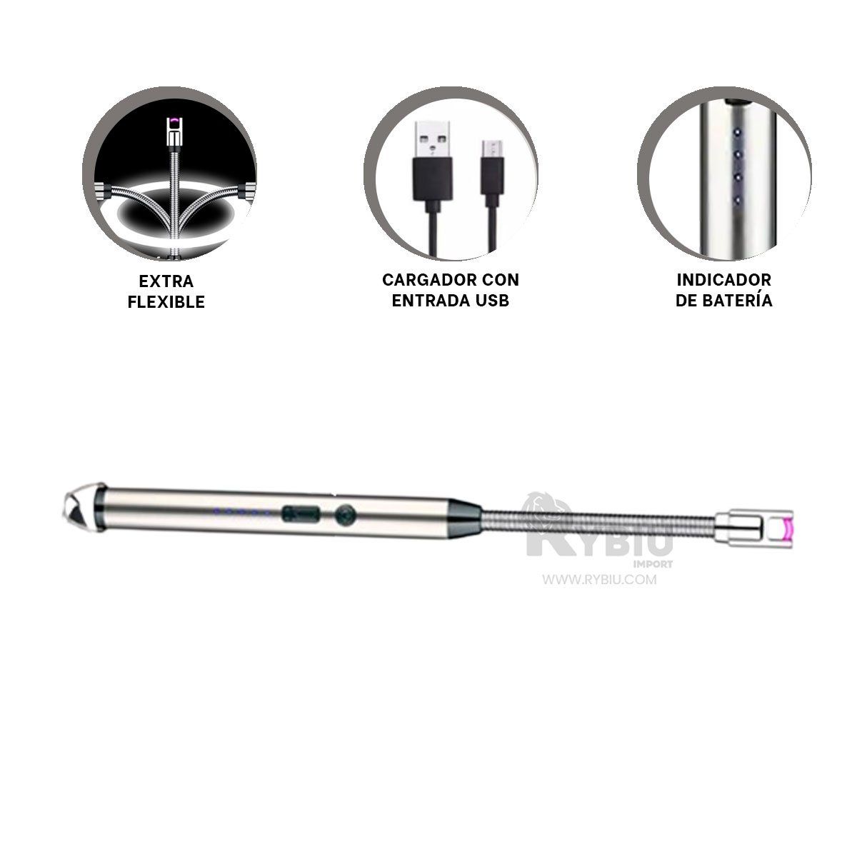 GENERICO - Mechero Facil de Recargar Plateado Y+Regalo Agendita