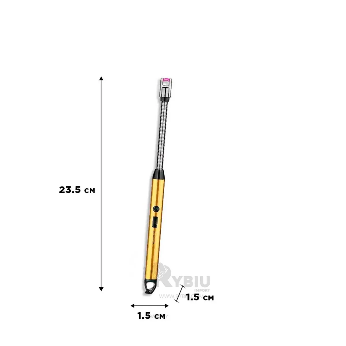 GENERICO - Chispero Util USB en Dorado Y+Regalo Ligas para Peinar