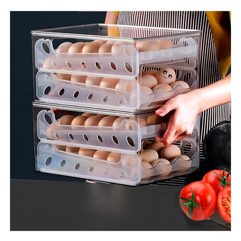 GENERICO - Almacenero para Cocina Transparente Y+Banderitas Adhesivas