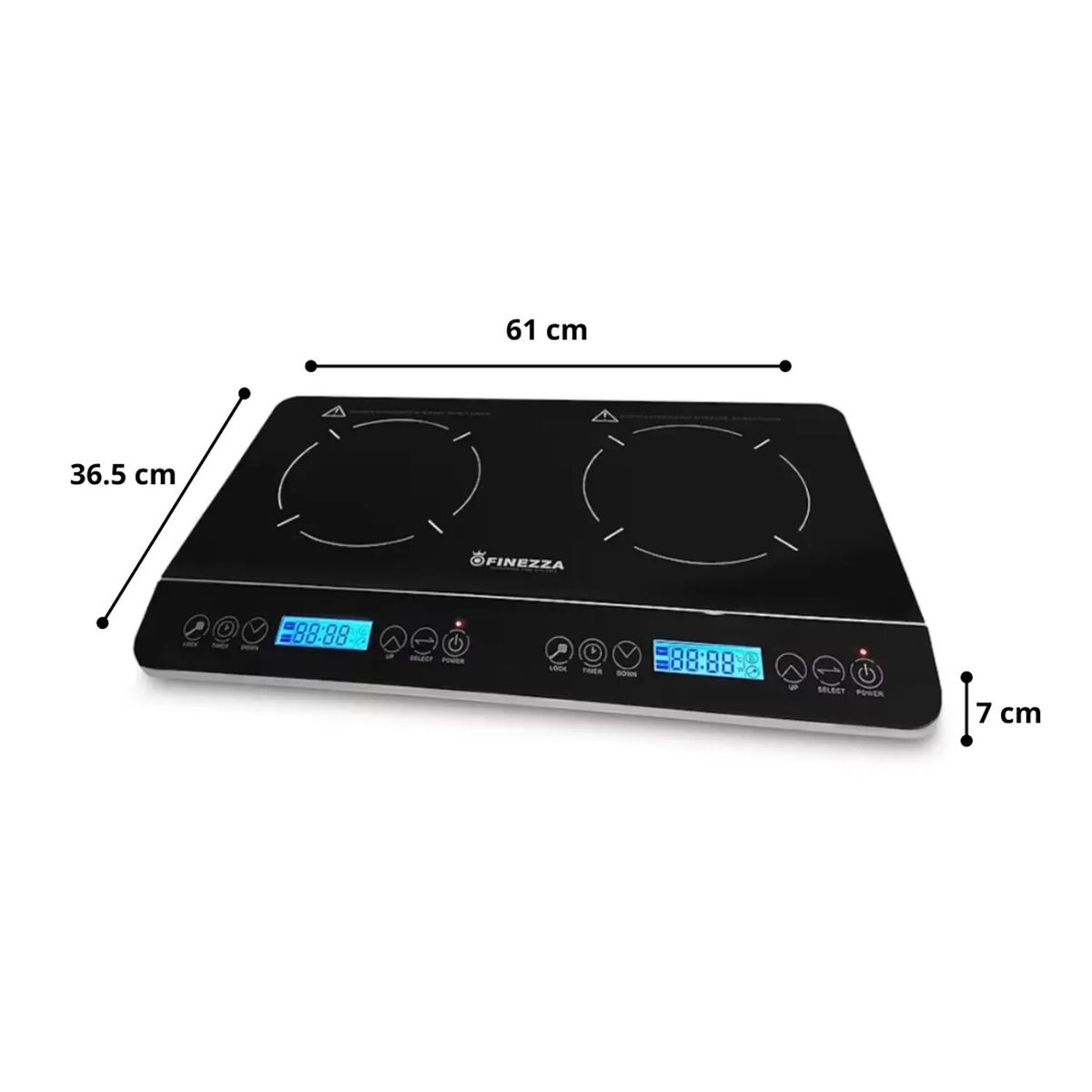 FINEZZA - Cocina de Inducción de 2 hornillas FINEZZA