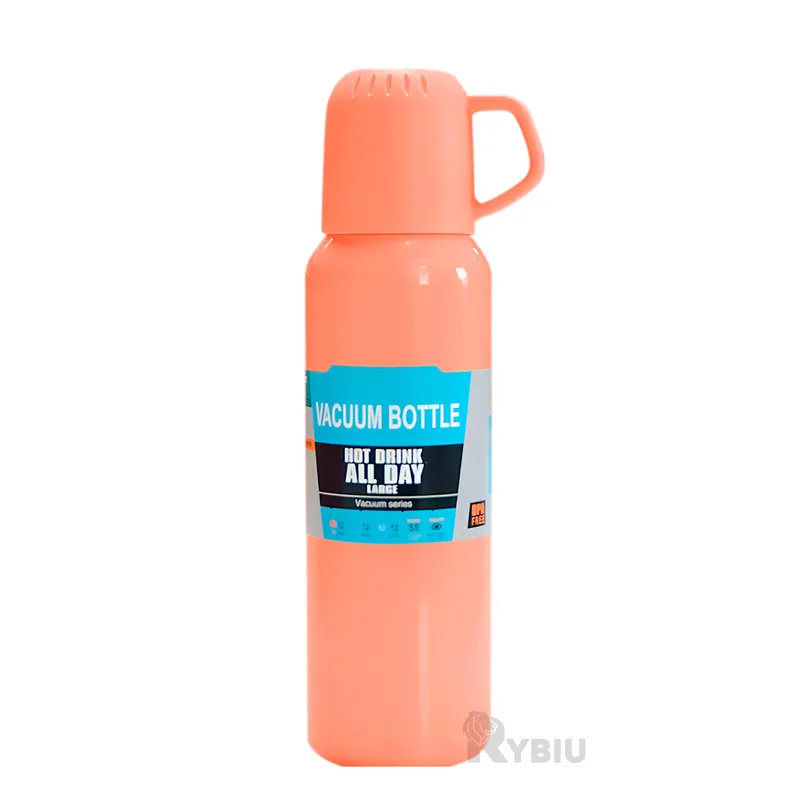 GENERICO - Frasco de Vacio Termico en Naranja 500ml Y+Gift MiniAgenda