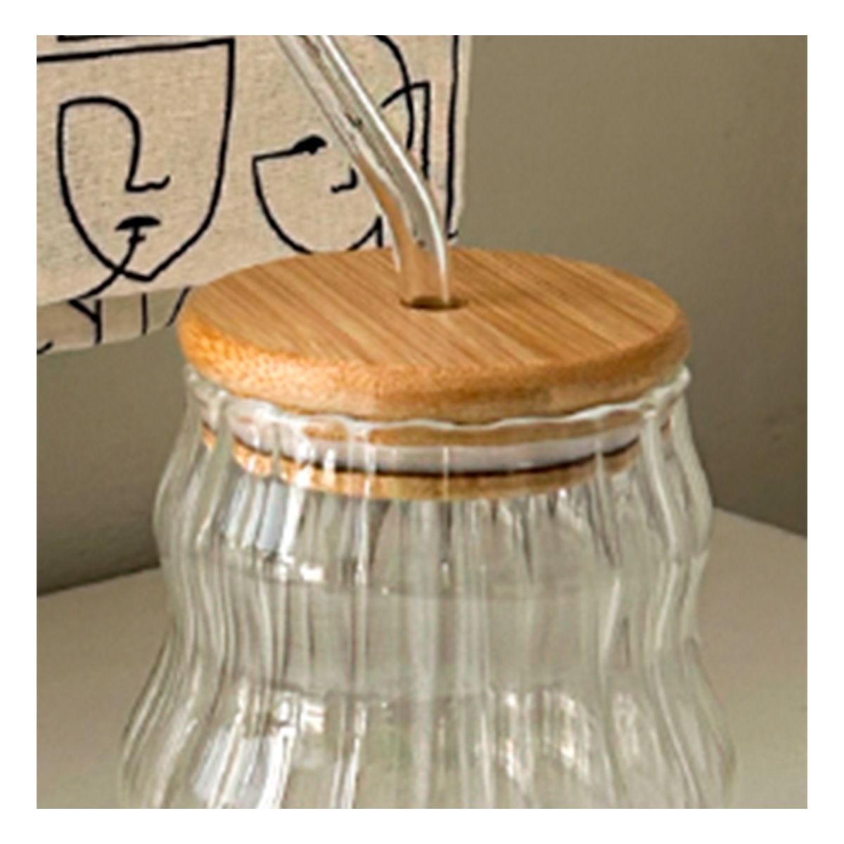 GENERICO - Vaso con Tapa y Cañita en Transparente Y+Papel de Regalo