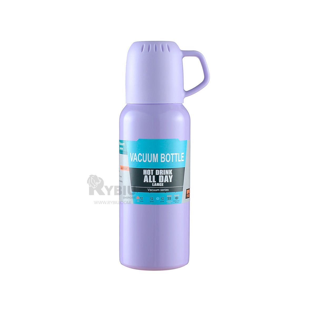 GENERICO - Botella de Bebida Caliente en Lila 500ml Y+Ligas de Regalo