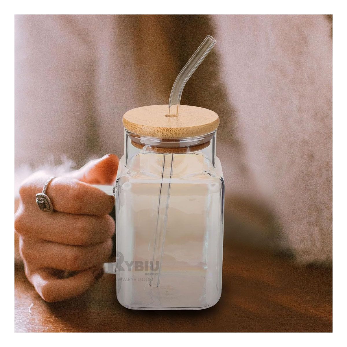 GENERICO - Vaso para la Lonchera Transparente 500ml Y+Papel de Regalo