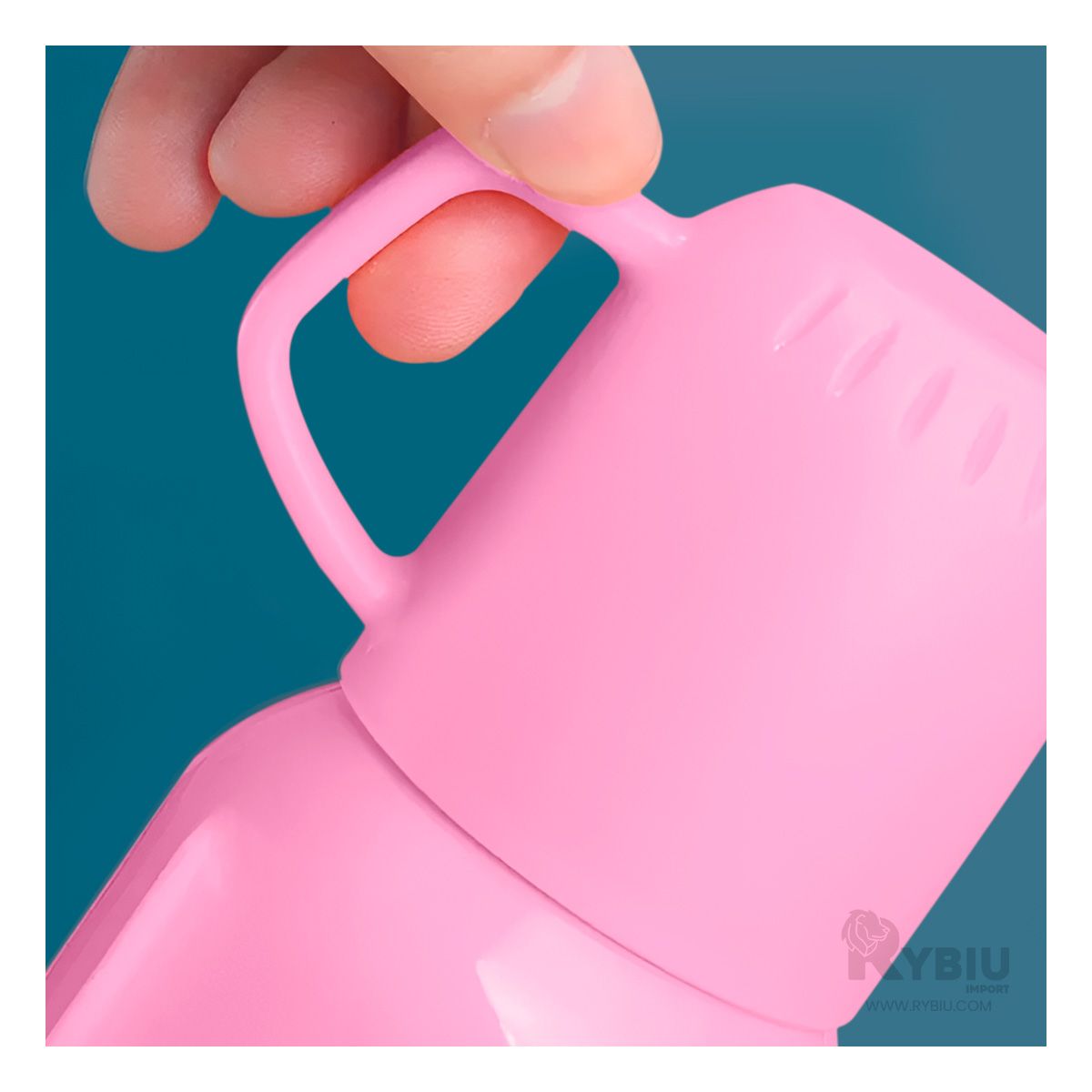 GENERICO - Frasco de Acero Resistente Rosado 500ml Y+Gift Stickers