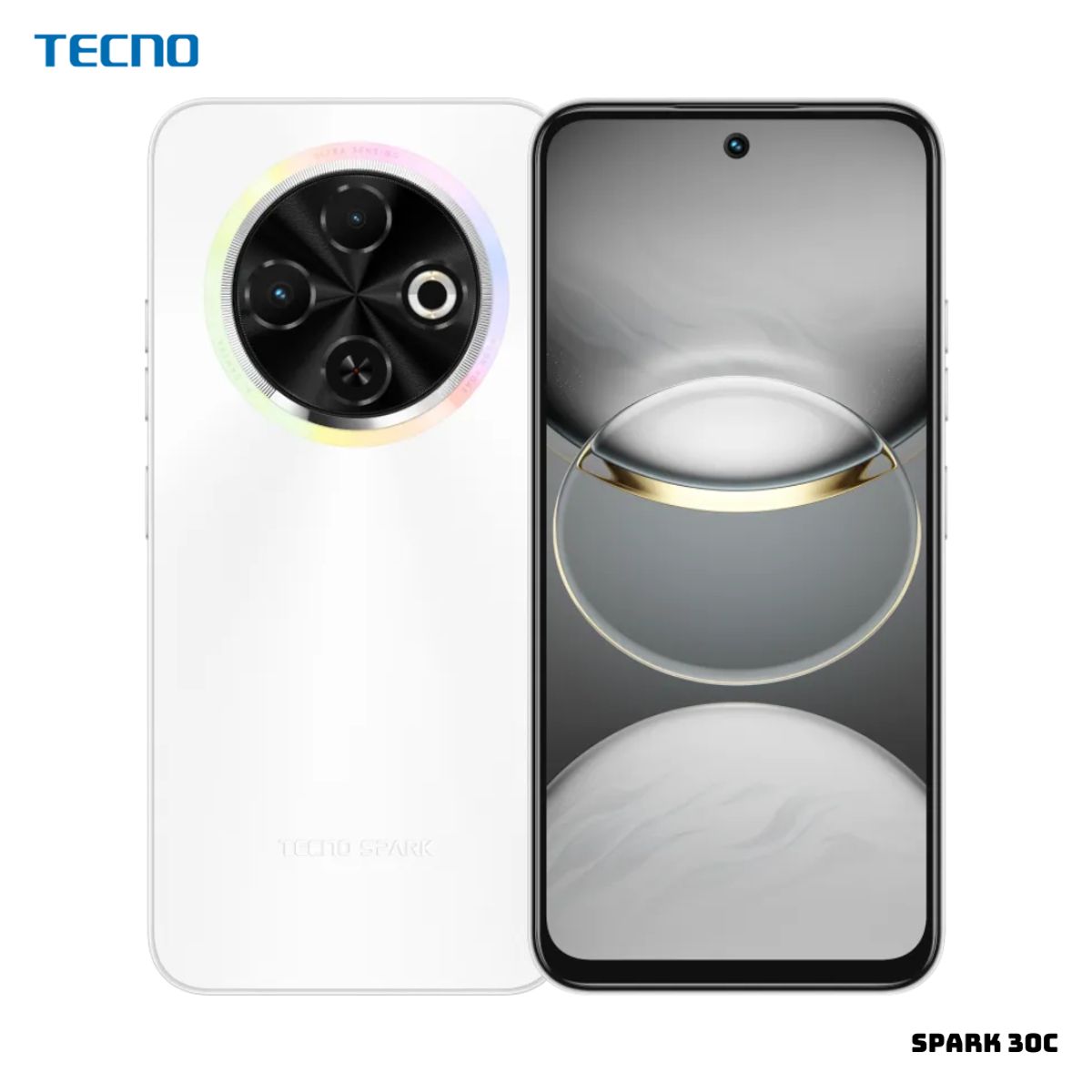 TECNO MOBILE - CELULAR TECNO SPARK 30C 4GB RAM 256 ROM - ORBIT WHITE