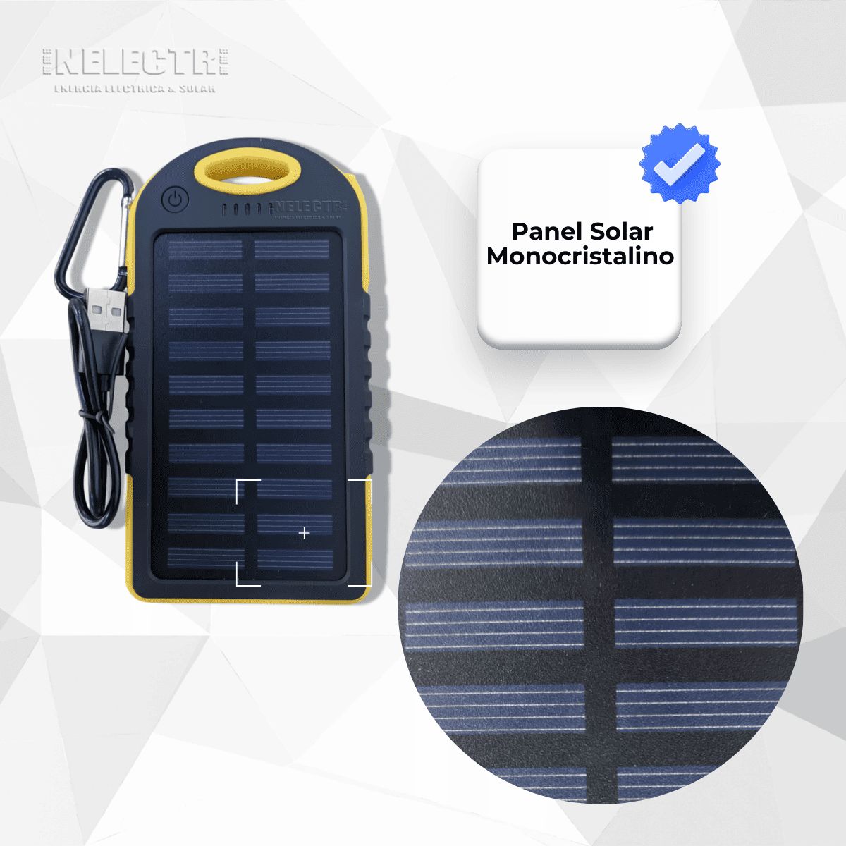 GENERICO - CARGADOR SOLAR PORTATIL