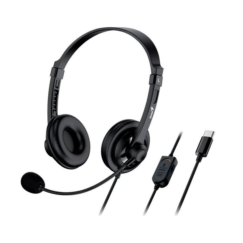 GENIUS - AUDIFONO CMICROF GENIUS HS-230U USB-C NEGRO PN31710021403