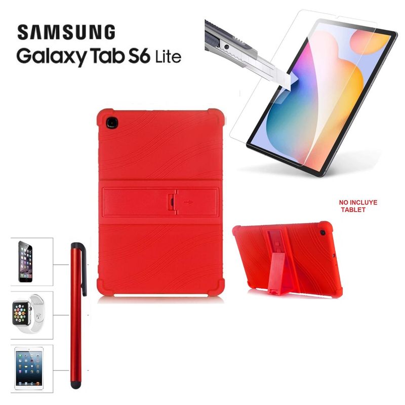 GENERICO - Funda + Mica + Lapiz para Samsung Tab S6 Lite SM-P610 P620 2020 / 2024