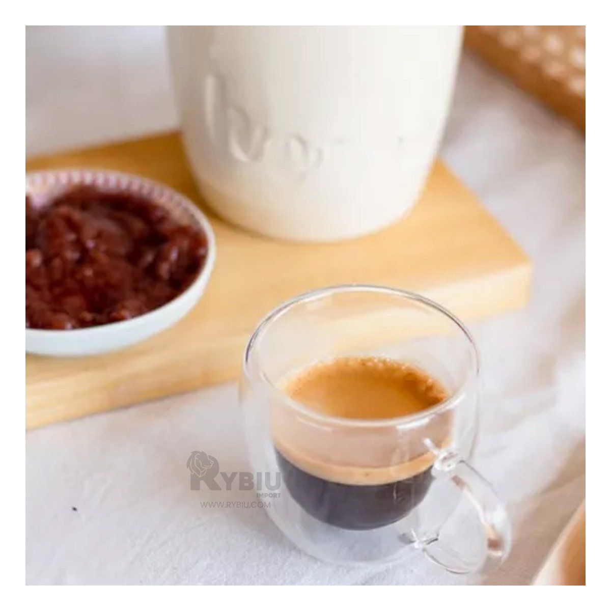 GENERICO - Taza para Cafe Espresso 250ML 83x83x9CM Y+Papel de Regalo