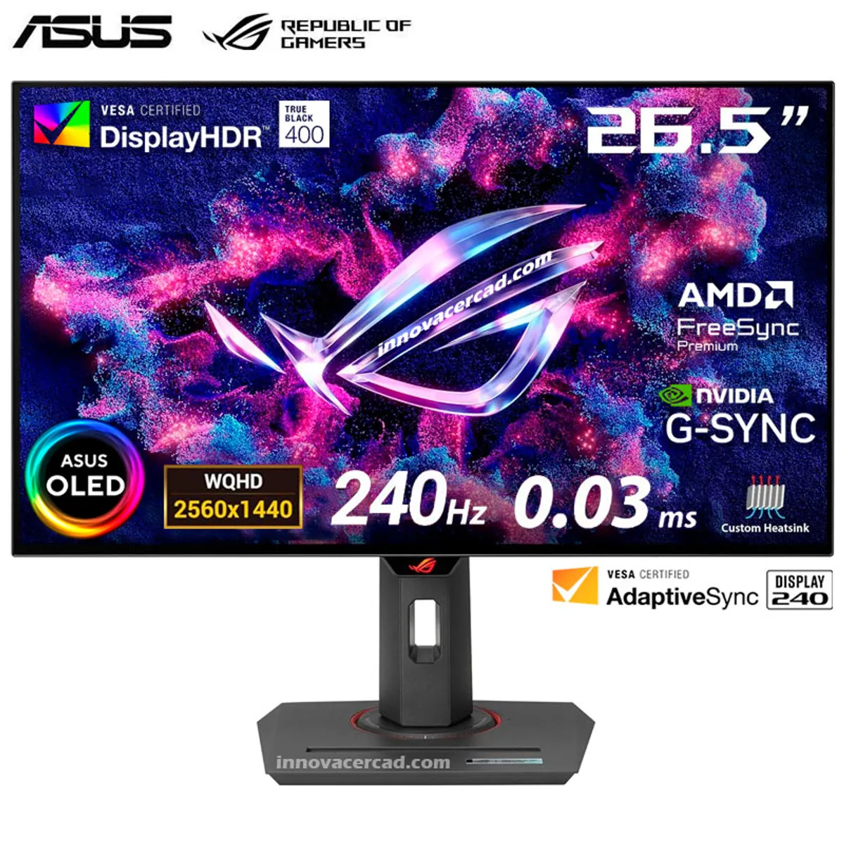 ASUS - Monitor Asus Rog Strix OLED XG27AQDMG 27 WQHD 2K 240HZ 0.3MS GTG