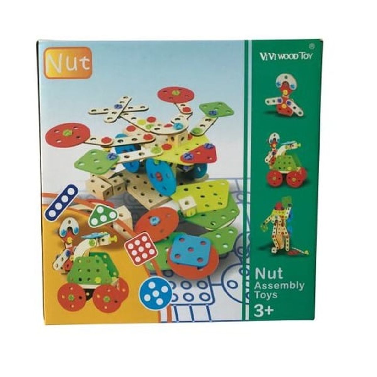 GENERICO - Mosaicos de Construcción y Rompecabezas Montessori de 191 Pc