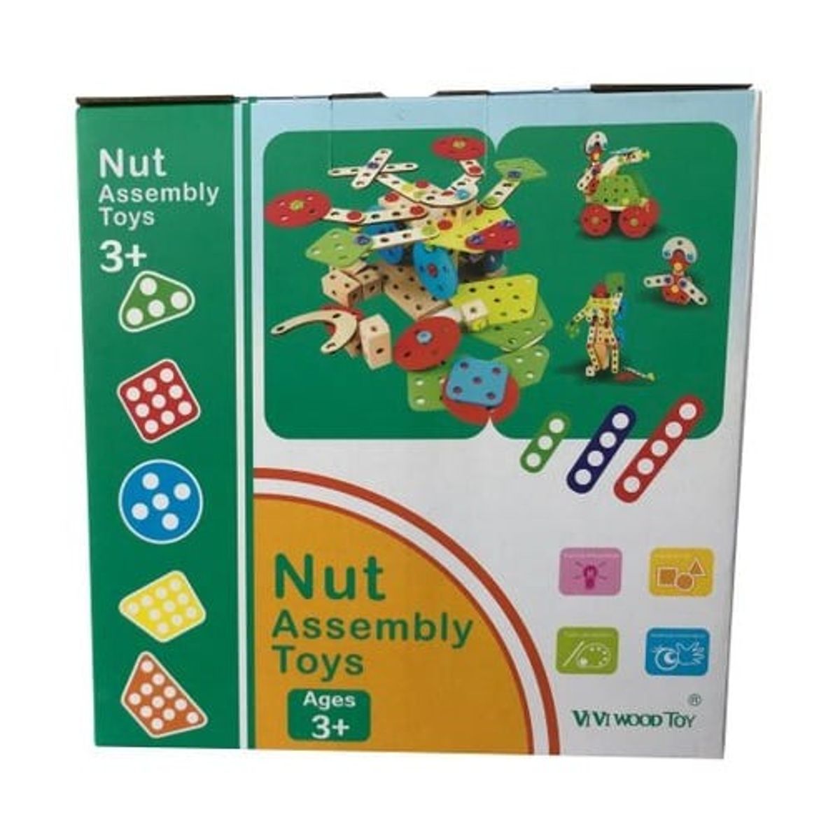 GENERICO - Mosaicos de Construcción y Rompecabezas Montessori de 191 Pc