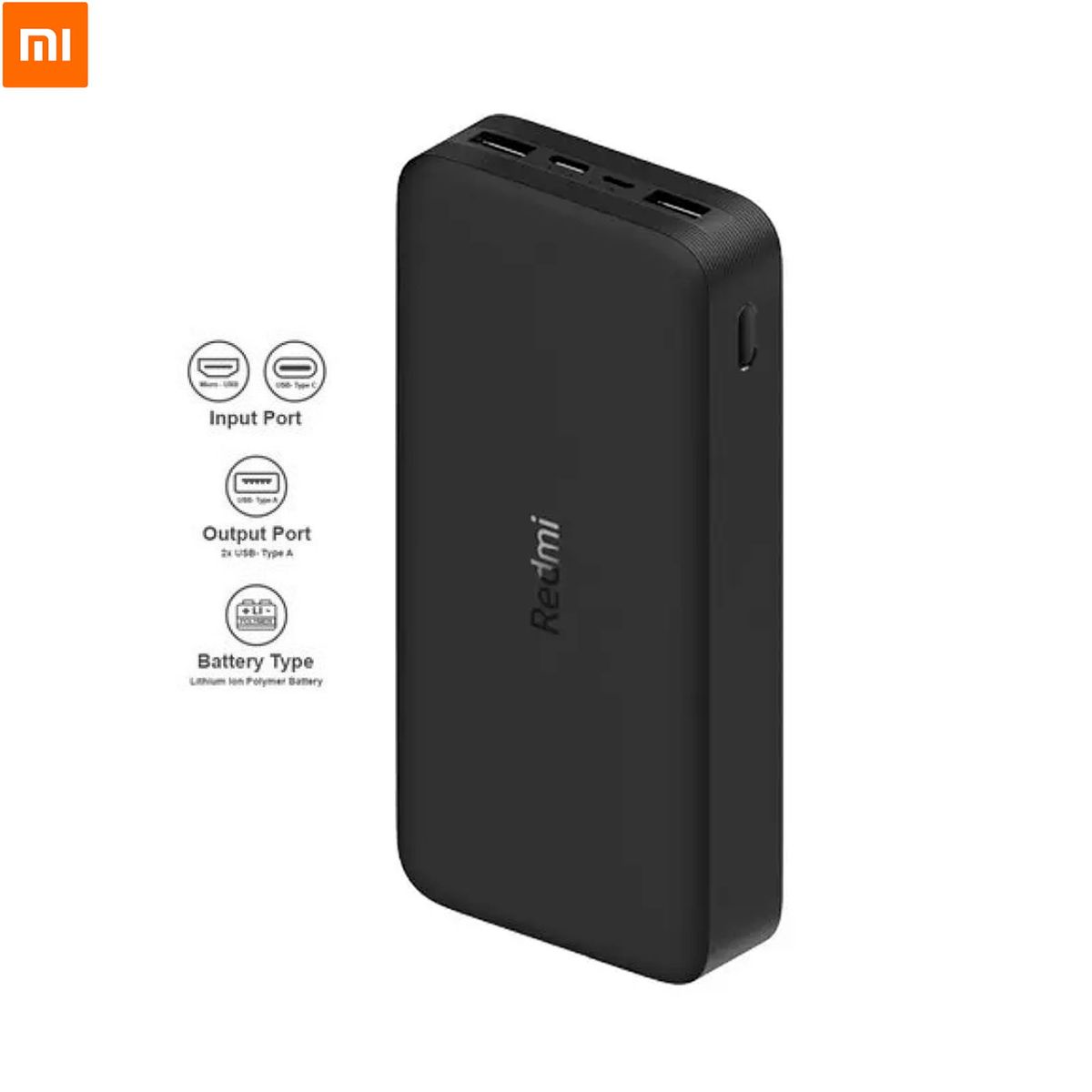 REDMI - Cargador Portátil Redmi 20000Mah Fast Charger - Negro