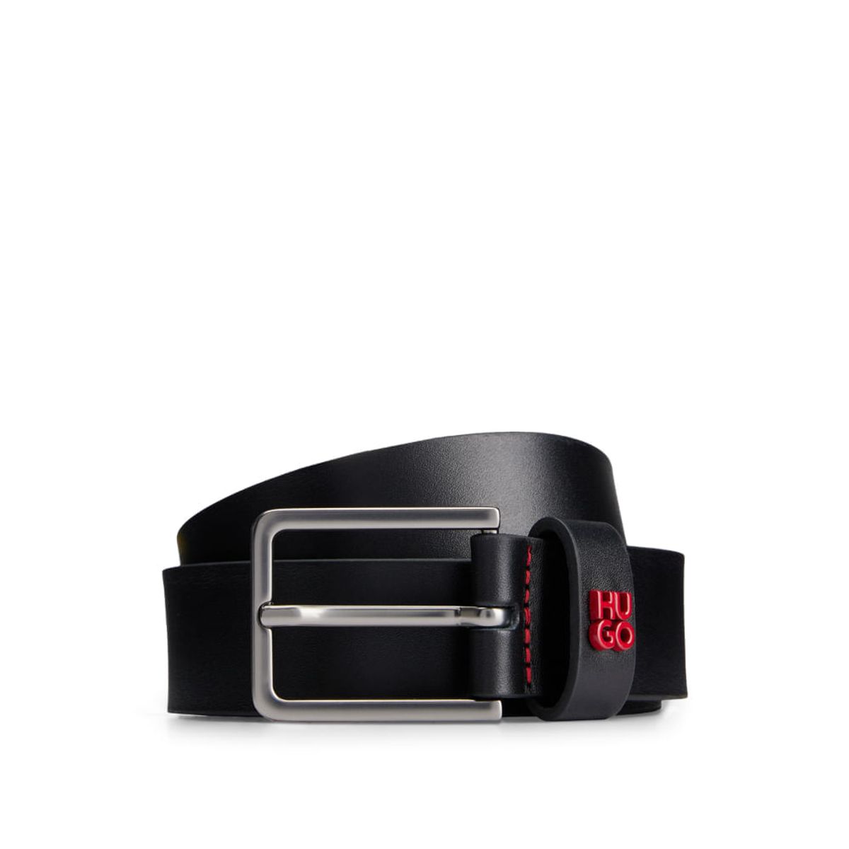 HUGO BOSS - Hugo - Correa de piel sintética con logo apilado